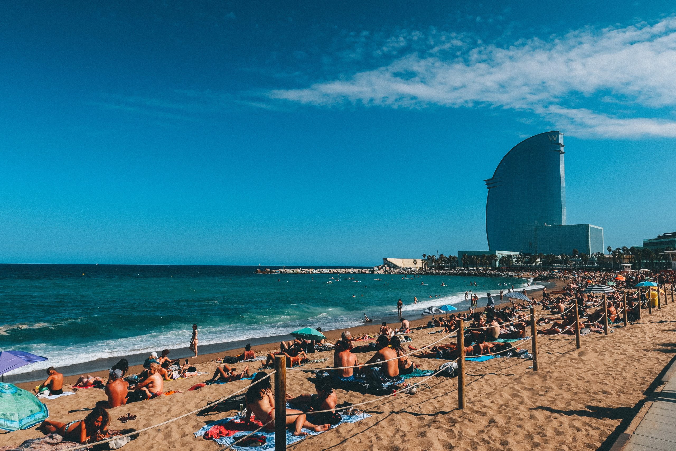 barceloneta beach sunbathing barceloneta beach sunbathing scaled